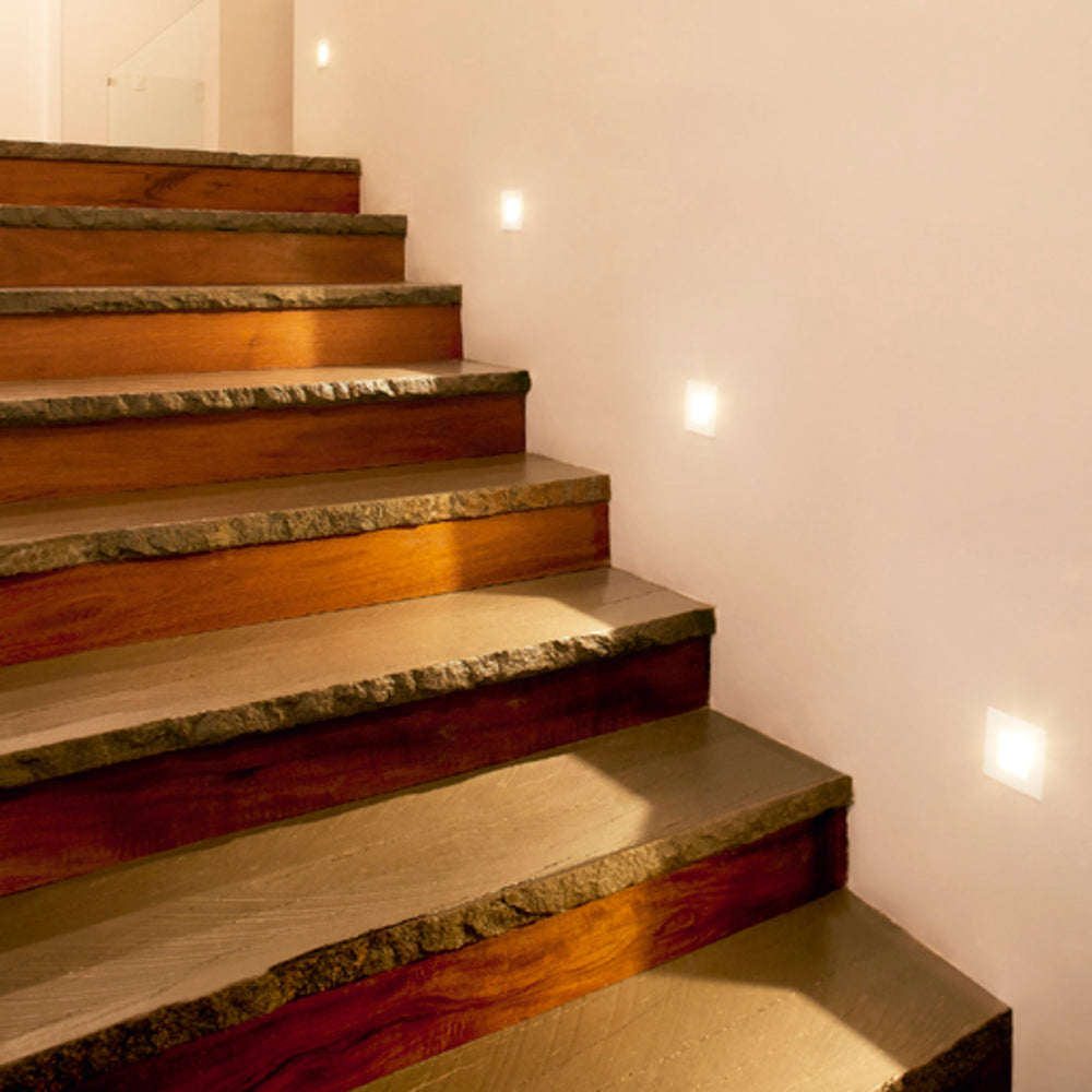 KIT DE 2 PIEZAS DE LÁMPARA DE INTERIOR EMPOTRABLE LED CYNARA TECNOLITE 3W LUZ SUAVE CÁLIDA BLANCO