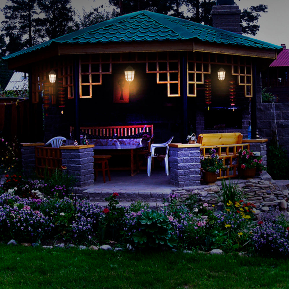 KIT DE 2 PIEZAS DE FAROL DE EXTERIOR PARA SUSPENDER RONDA I TECNOLITE 26W BASE E27