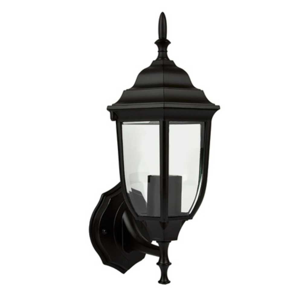 KIT DE 3 PIEZAS DE FAROL DE EXTERIOR SALERMO TECNOLITE PARED ARBOTANTE 60W IP44 BASE E27 NEGRO