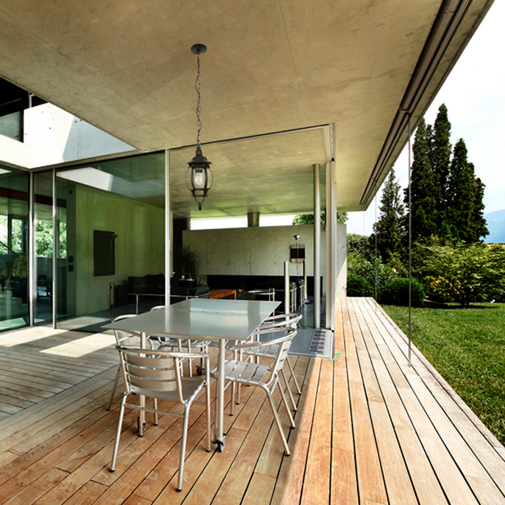 KIT DE 2 PIEZAS DE FAROL DE EXTERIOR PARA SOBREPONER SIENA II TECNOLITE 26W BASE E27 NEGRO