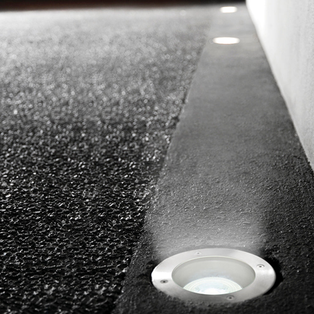 KIT DE 2 PIEZAS DE LÁMPARA DE EXTERIOR LED CONSTANZA I TECNOLITE DE PISO EMPOTRABLE 50W IP65 BASE E27 NO INCLUYE FOCO