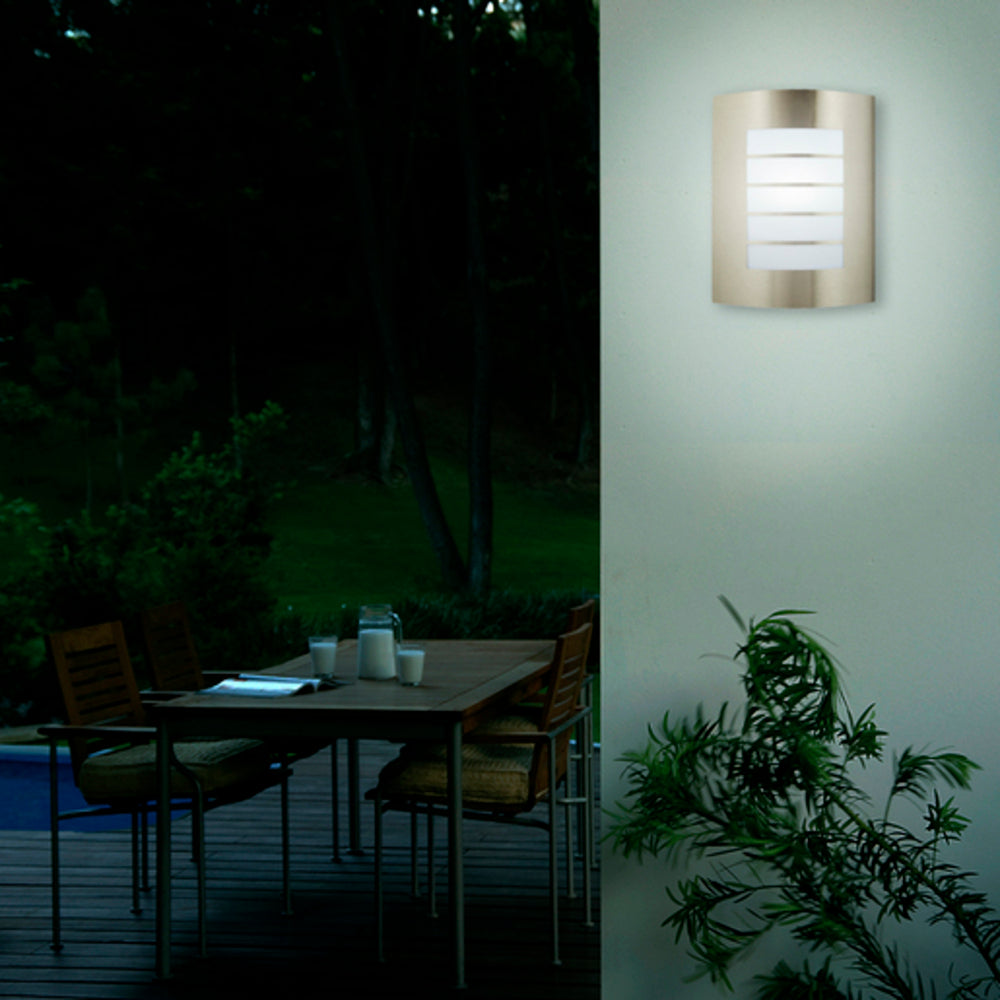 KIT DE 2 PIEZAS DE LÁMPARA DE EXTERIOR TURIN TECNOLITE PARA SOBREPONER BASE E27 SATINADO