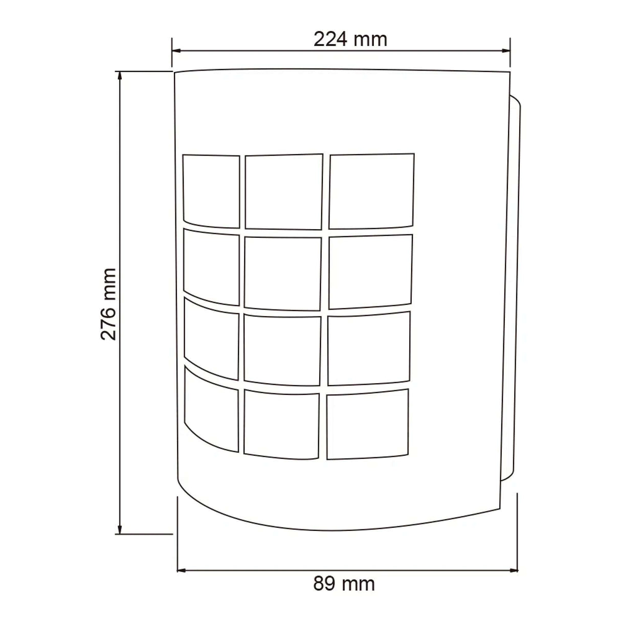 KIT DE 2 PIEZAS DE LÁMPARA DE EXTERIOR TURIN I TECNOLITE PARA SOBREPONER BASE E27 BLANCO