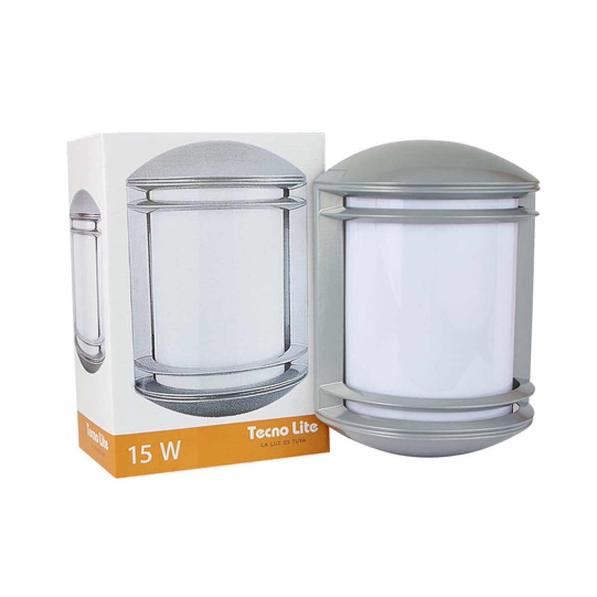 KIT DE 3 PIEZAS DE LÁMPARA DE EXTERIOR URBINO TECNOLITE PARA SOBREPONER BASE E27 SATINADO