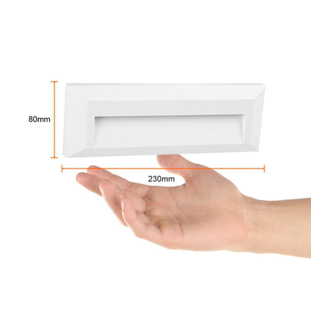 KIT DE 2 PIEZAS DE LAMPARA DE EXTERIOR LED TECNOLITE ANSHAN PARA SOBREPONER 1.5W LUZ BLANCA NEUTRA BLANCO