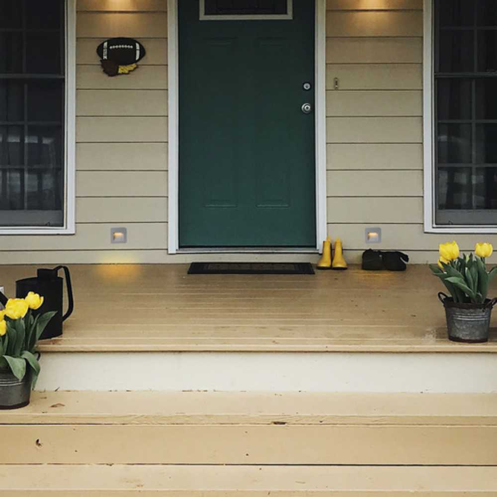 KIT DE 2 PIEZAS DE LAMPARA DE EXTERIOR LED TECNOLITE BHARANI EMPOTRABLE 2W LUZ SUAVE CALIDA