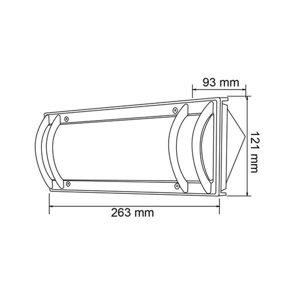 KIT DE 2 LAMPARAS DE EXTERIOR MODELO TREZZA PARA SOBREPONER BASE E-27 COLOR BLANCO TECNOLITE