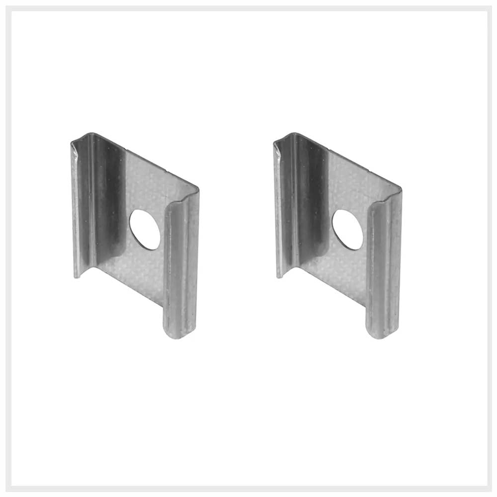 KIT DE 2 PIEZAS DE CONJUNTO QUE CONTIENE PERFIL RECTO DE ALUMINIO 2 MT. MICA DIFUSA NEGRA 2 MTS. 2 TAPAS LATERALES Y 2 GRAPAS IP20 COLOR NEGRO ILUMILEDS