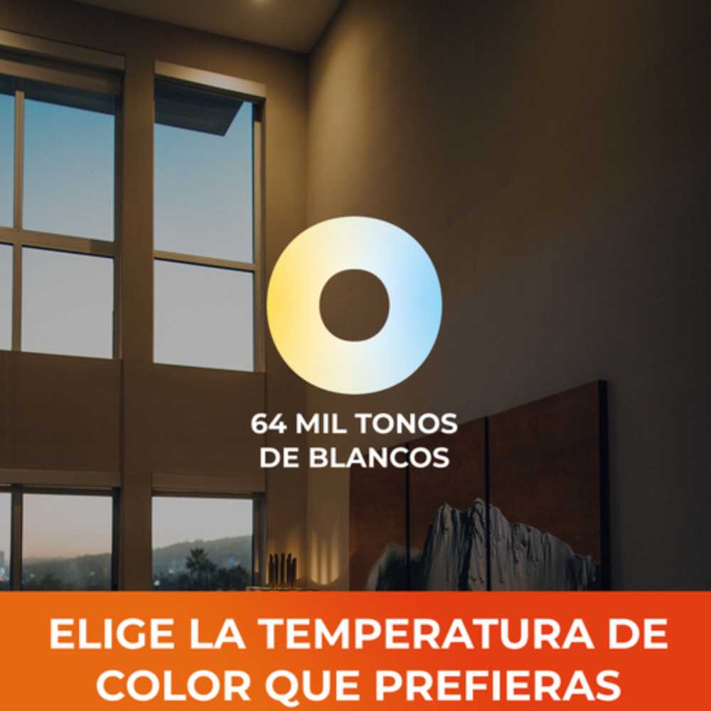 KIT DE TRES FOCOS LED TECNOLITE SMART CCT 7W LUZ BLANCA DINÁMICA BASE E27 COMPATIBLE CON APP MÓVIL Y ASISTENTES DE VOZ