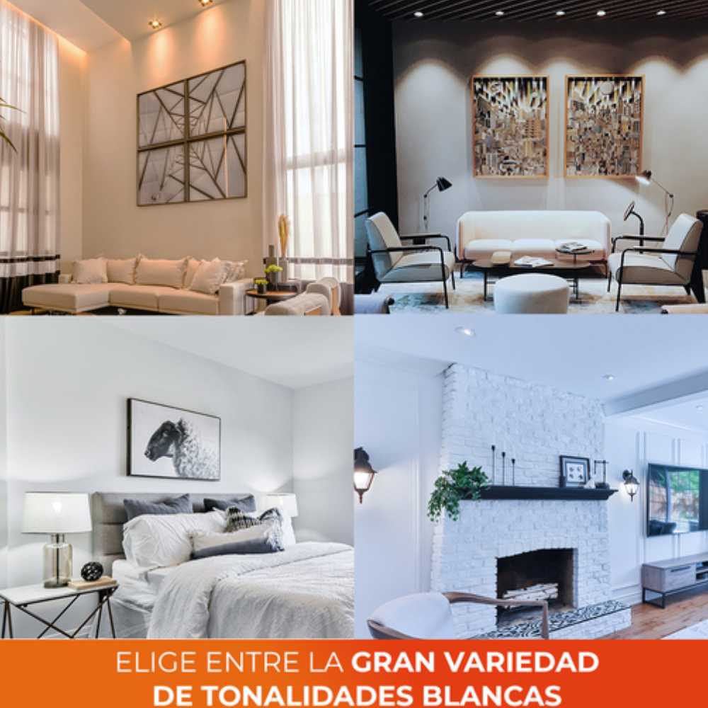 KIT DE TRES FOCOS LED TECNOLITE SMART CCT 7W LUZ BLANCA DINÁMICA BASE E27 COMPATIBLE CON APP MÓVIL Y ASISTENTES DE VOZ