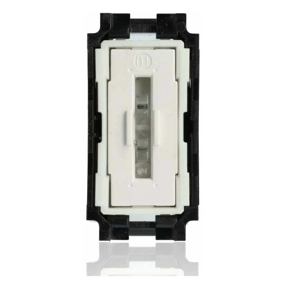 KIT DE 5 INTERRUPTORES SENCILLOS 1 MODULO 1AX 127-250 VOLTS LINEA LIVING NOW COLOR BLANCO CON NEGRO LEGRAND