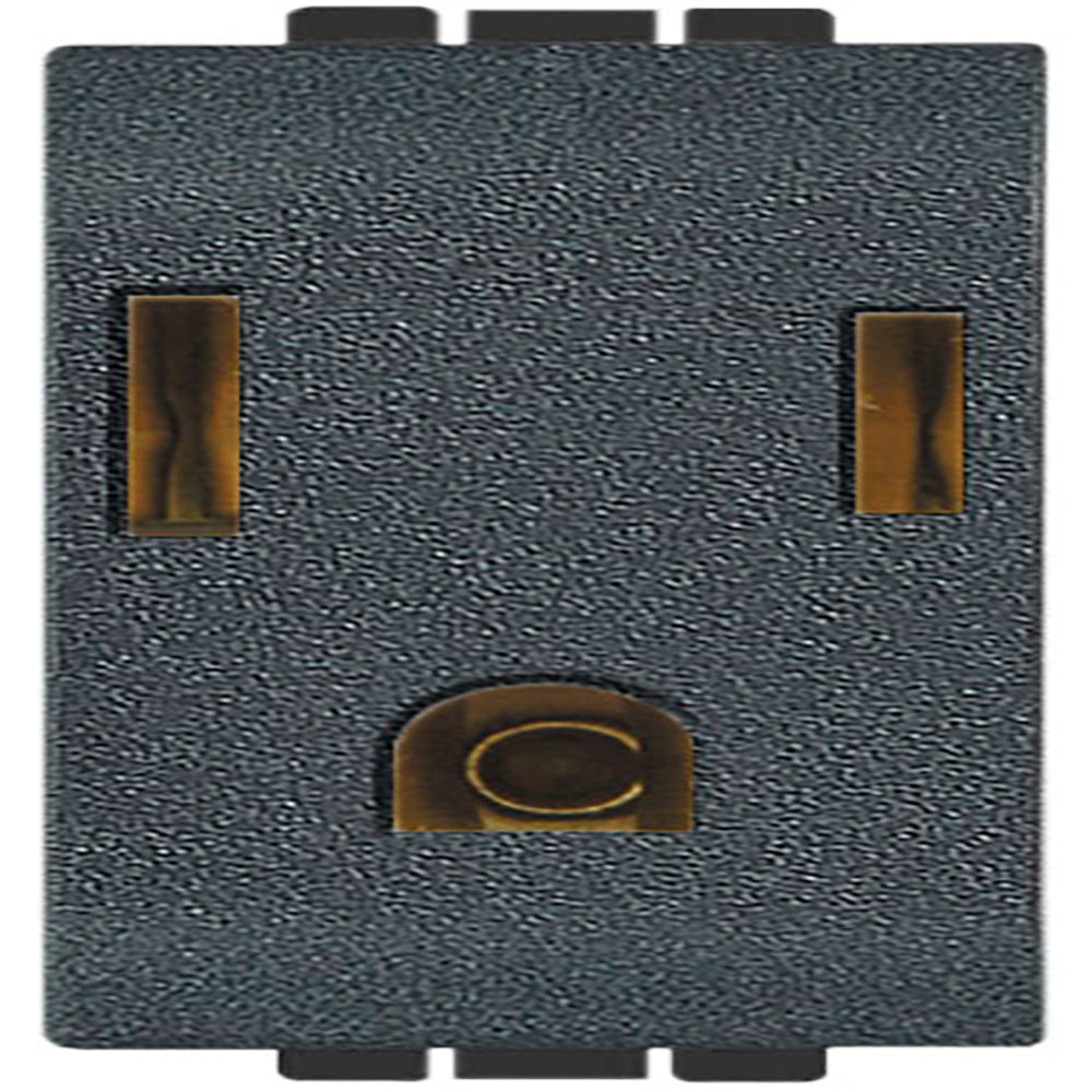 KIT DE 8 TOMACORRIENTE POLARIZADA Y ATERRIZADA 2P+T 1 MOD. 15A/127-277V LEGRAND