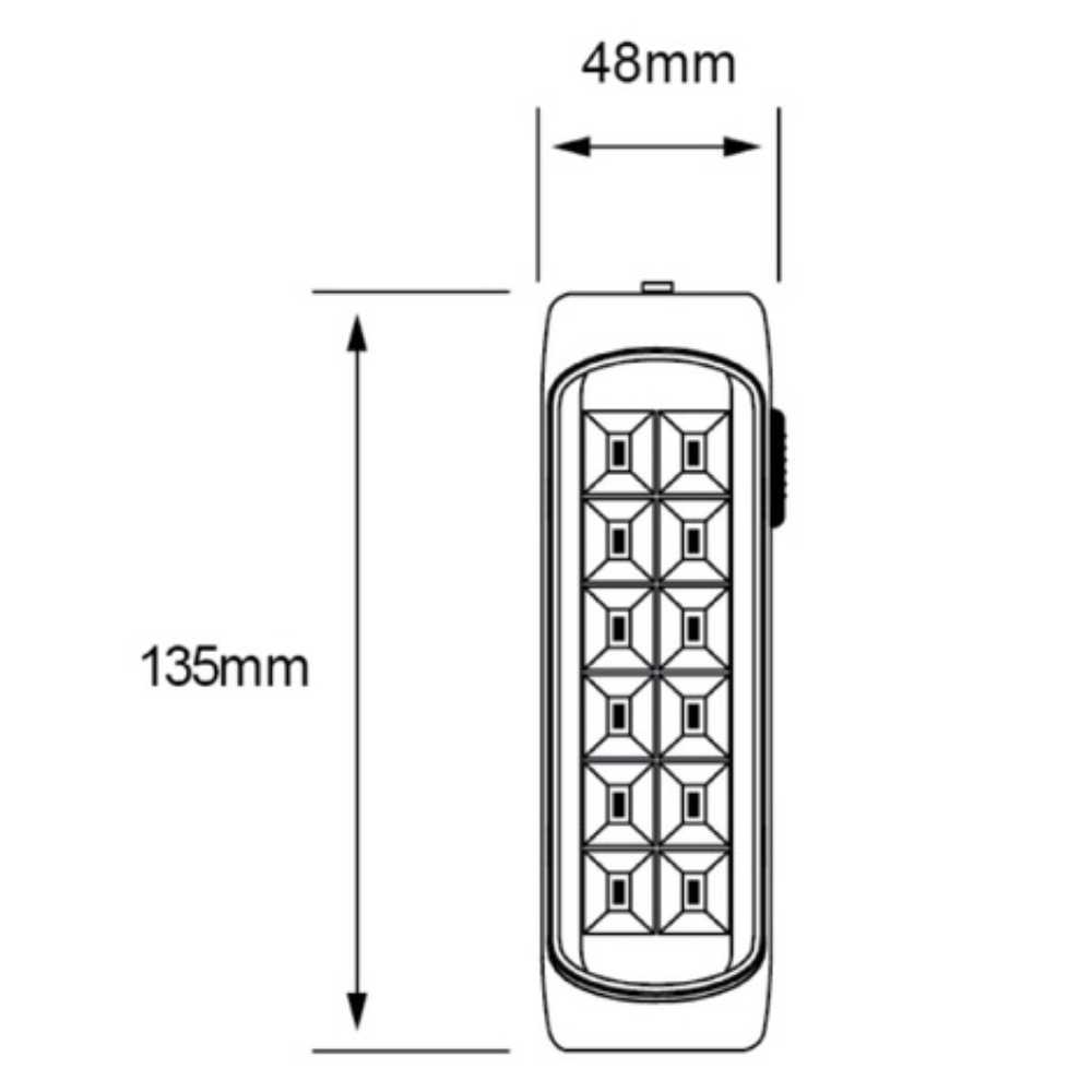 KIT DE 9 PIEZAS DE LINTERNA LED TECNOLITE TAULA RECARGABLE PORTATIL 3.5W LUZ DE DIA