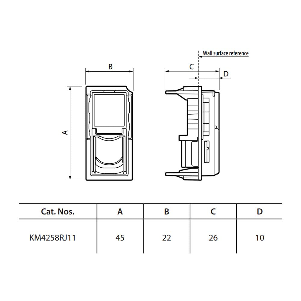 TOMA DE TELEFONO 4 HILOS COLOR ARENA 1 MODULO MCA LIVING NOW