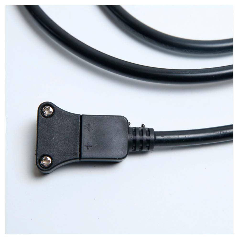 KIT DE 3 CABLES CON CLAVIJA COLOR NEGRO PARA MANGUERA LED 5050 TECNOLITE