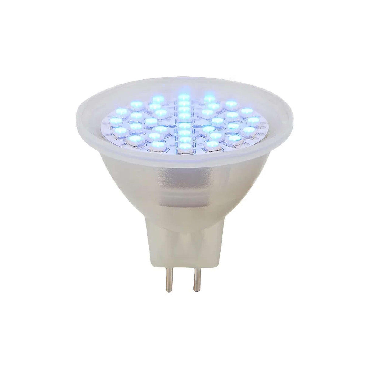 KIT DE 8 PIEZAS DE FOCO LED TECNOLITE TIPO MR16 3W LUZ AZUL BASE GX5.3