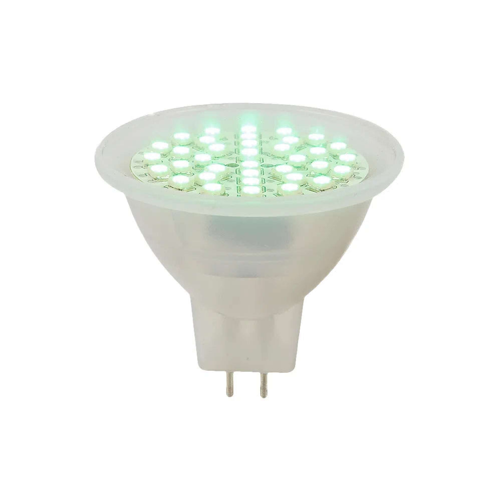 KIT DE 9 PIEZAS DE FOCO LED TECNOLITE TIPO MR16 3W LUZ VERDE BASE GX5.3