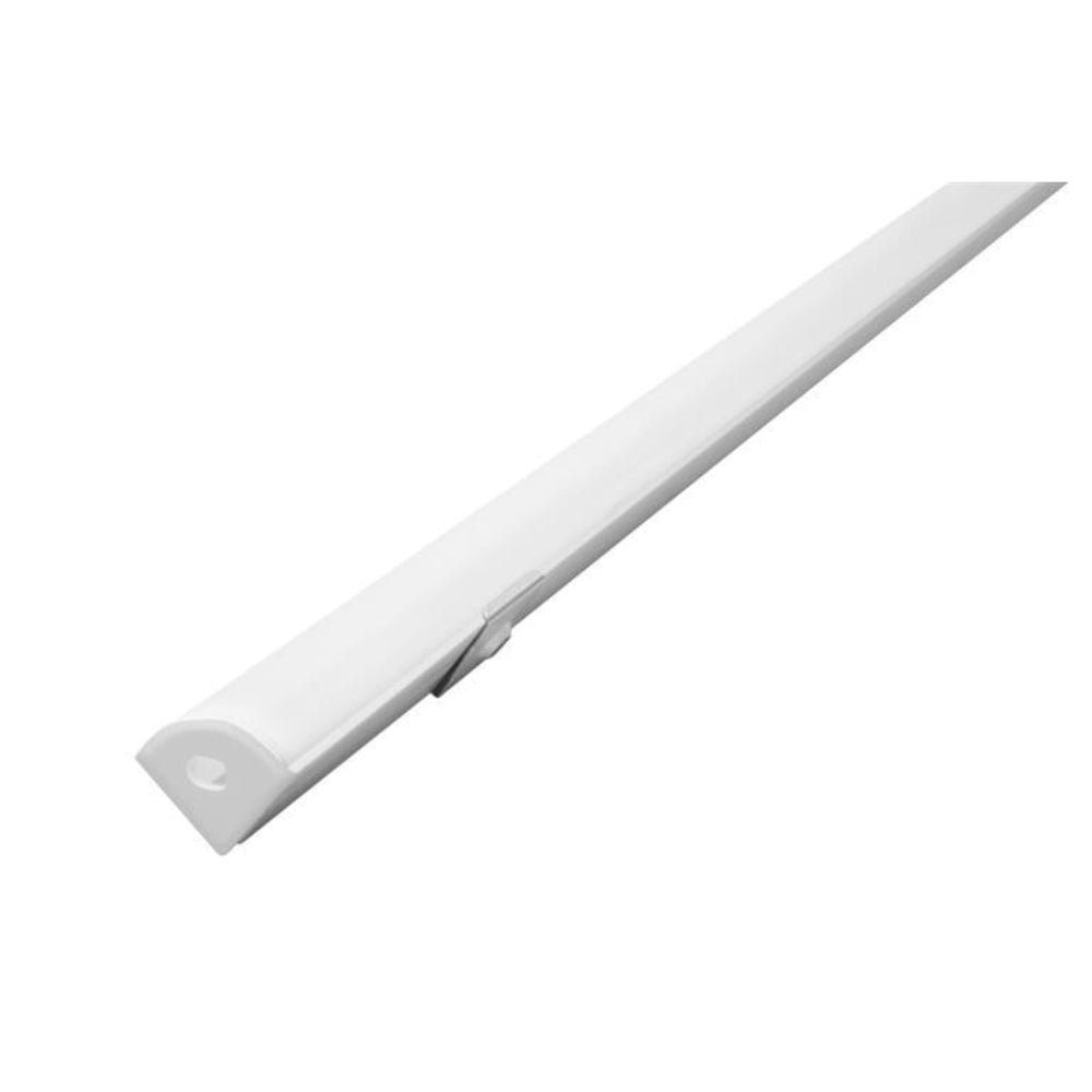 KIT PERFIL P/TIRA EXTRAPLANA LED ESQUINERO (PERFIL ESQUIN ALUM 2M + **MICA DIFUSA CURVA 2M** + 2 TAPAS LAT + 2 GRAPAS DE SOB IP20) ILUMILEDS