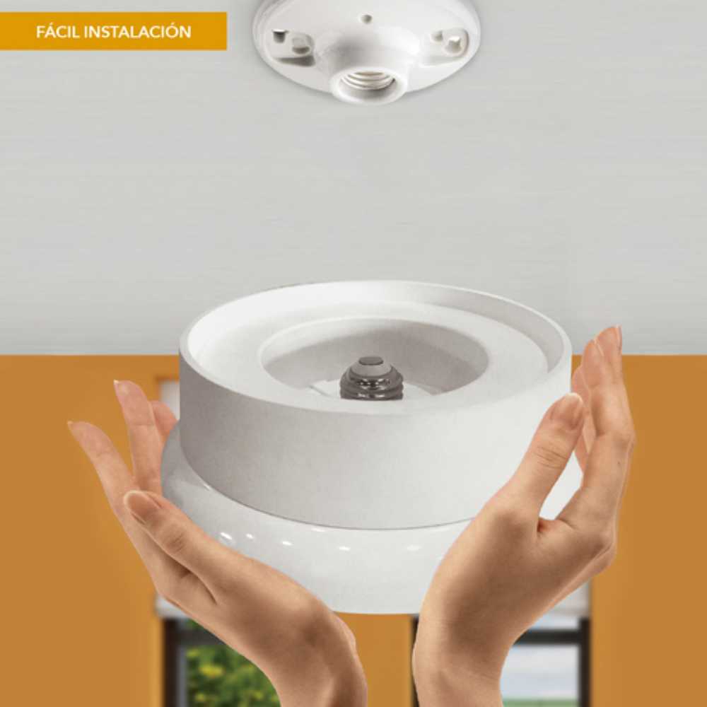 KIT DE 3 PIEZAS DE LÁMPARA DE INTERIOR LED TECNOLITE COLUMBUS 13W LUZ DE DÍA BASE E27 CONEXIÓN DIRECTA AL SOCKET