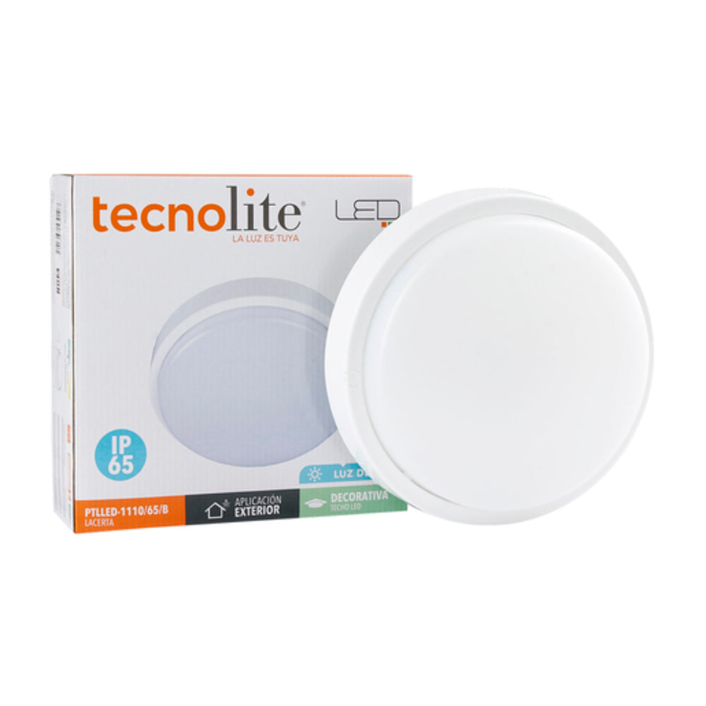 KIT DE 2 PIEZAS DE LÁMPARA DE EXTERIOR O INTERIOR LED TECNOLITE LACERTA PARA SOBREPONER 9W LUZ DE DÍA
