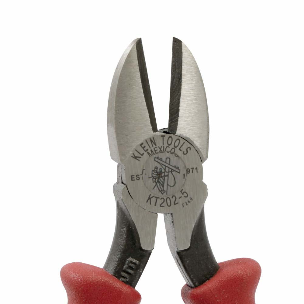 PINZAS DE CORTE DIAGONAL KLEIN TOOLS CUBIERTA PLÁSTICA INYECTADA BIMATERIAL 5" DE LARGO