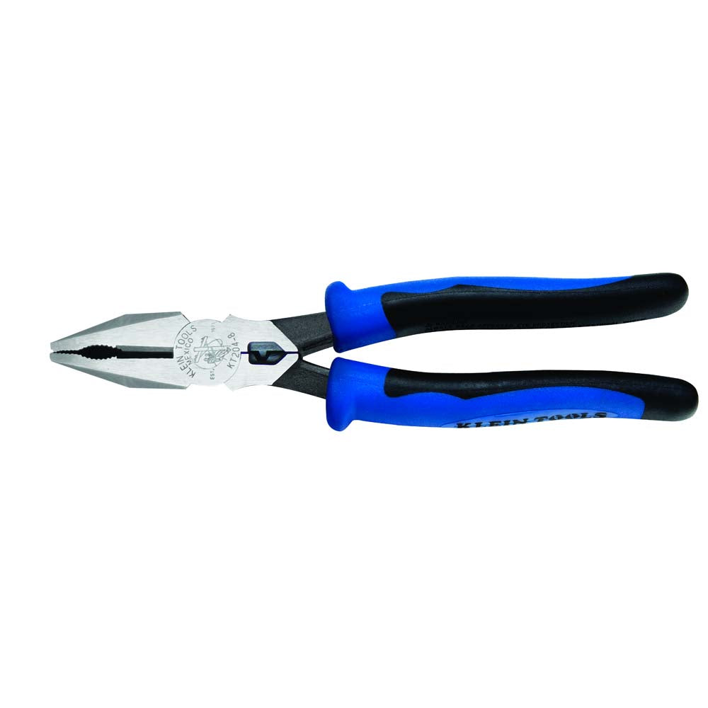 PINZAS DE ELECTRICISTA KLEIN TOOLS CON MATRIZ PONCHADORA CUBIERTA PLÁSTICA INYECTADA BIMATERIAL 8" DE LARGO