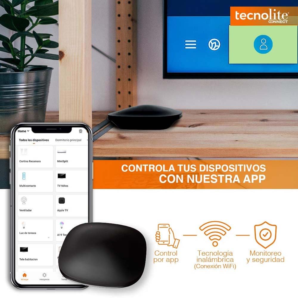 KIT DE 3 PIEZAS DE TECNOLITE CONNECT MANDO INFRARROJO INTELIGENTE UNIVERSAL WIFI