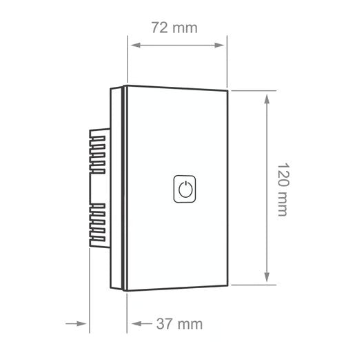 KIT DE 2 PIEZAS DE INTERRUPTOR 1C WIFI S/NEUTRO COLOR BLANCO TECNOLITE