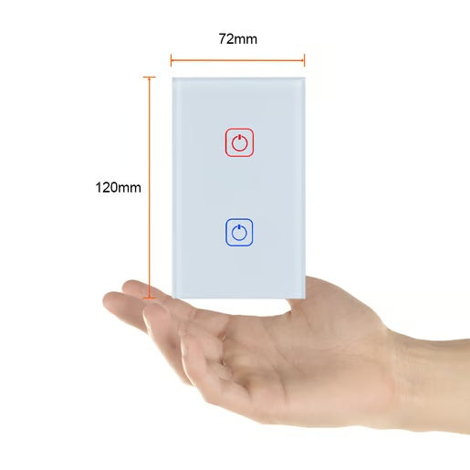 KIT DE 2 PIEZAS DE INTERRUPTOR 2C WIFI C/NEUTRO COLOR BCO