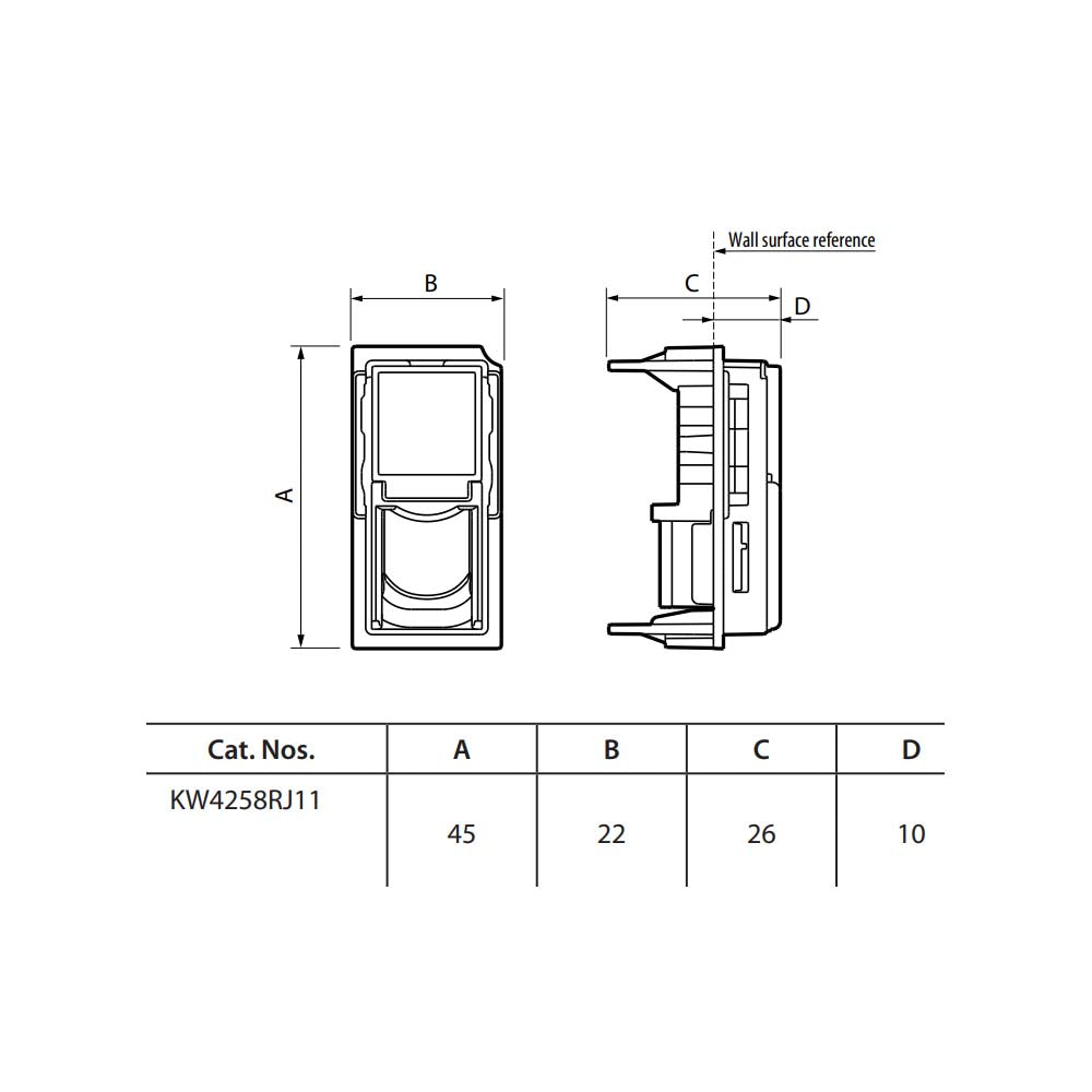 TOMA DE TELEFONO 4H 1 MOD. BLANCO LIVING NOW