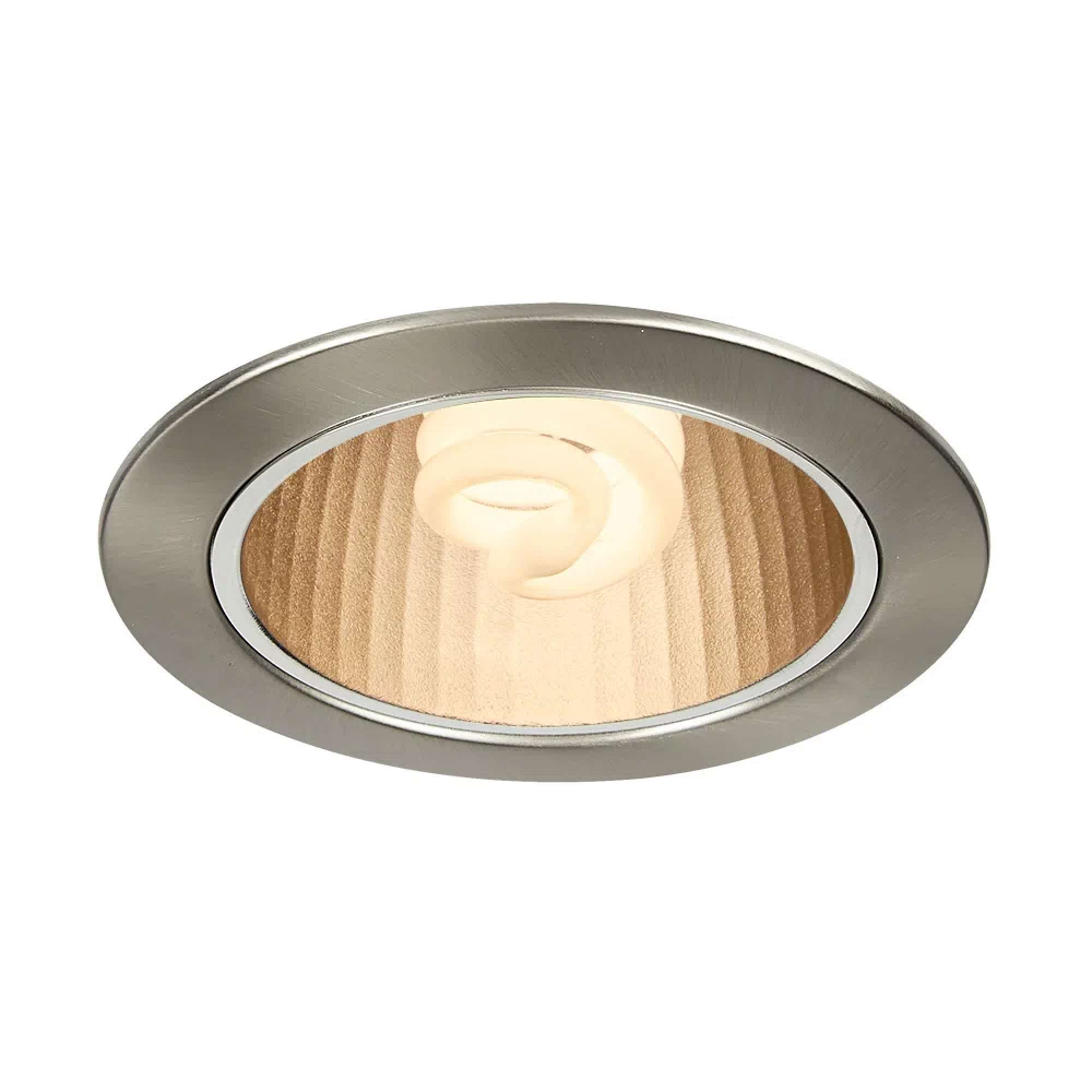 KIT DE 3 LAMPARAS DE INTERIOR EMPOTRABLE MODELO NARBONA BASE E-27 COLOR SATINADO TECNOLITE