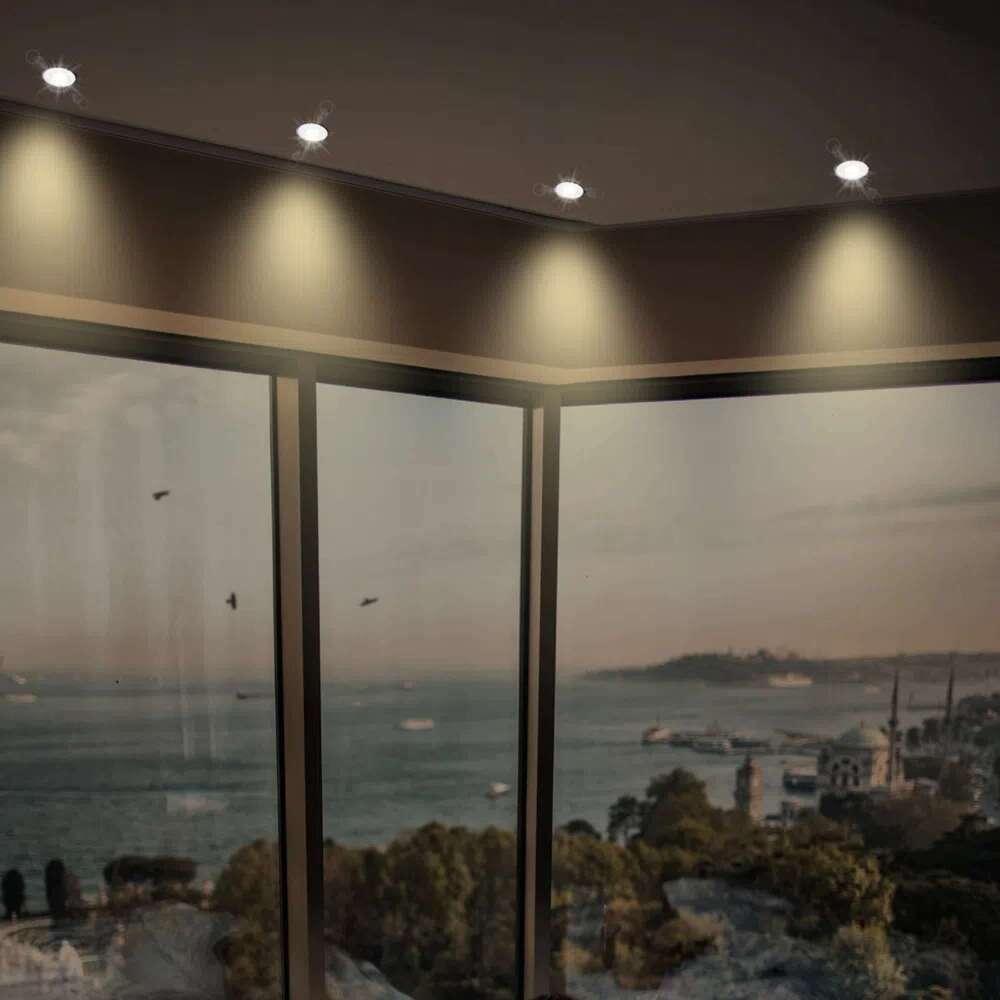 KIT DE 29 PIEZAS DE LAMPARA DE INTERIOR EMPOTRABLE ALEZIO TECNOLITE POTENCIA MAXIMA 50W BASE GX5.3 COMPACTO FOCO MR16 NO INCLUIDO BLANCO