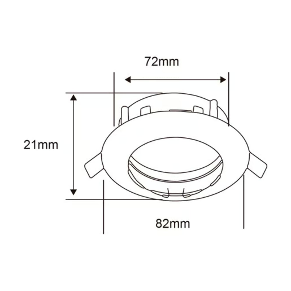 KIT DE 14 PIEZAS DE LÁMPARA DE INTERIOR EMPOTRABLE ANDORA TECNOLITE POTENCIA MÁXIMA 50W BASE GX5.3 FOCO MR16 NO INCLUIDO BLANCO
