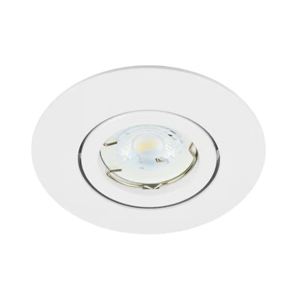 KIT DE 9 PIEZAS DE LÁMPARA DE INTERIROR EMPOTRABLE ACERRA TECNOLITE POTENCIA MÁXIMA 50W BASE GX5.3 FOCO MR16 NO INCLUIDO BLANCO