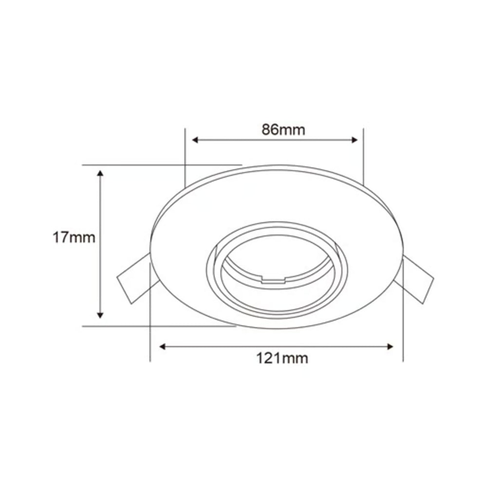 KIT DE 9 PIEZAS DE LÁMPARA DE INTERIROR EMPOTRABLE ACERRA TECNOLITE POTENCIA MÁXIMA 50W BASE GX5.3 FOCO MR16 NO INCLUIDO BLANCO