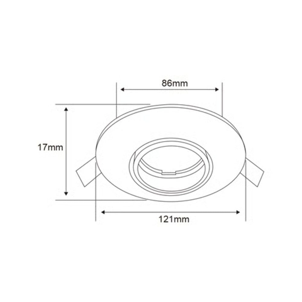 KIT DE 8 PIEZAS DE LÁMPARA DE INTERIROR EMPOTRABLE ACERRA TECNOLITE POTENCIA MÁXIMA 50W BASE GX5.3 FOCO MR16 NO INCLUIDO NEGRO