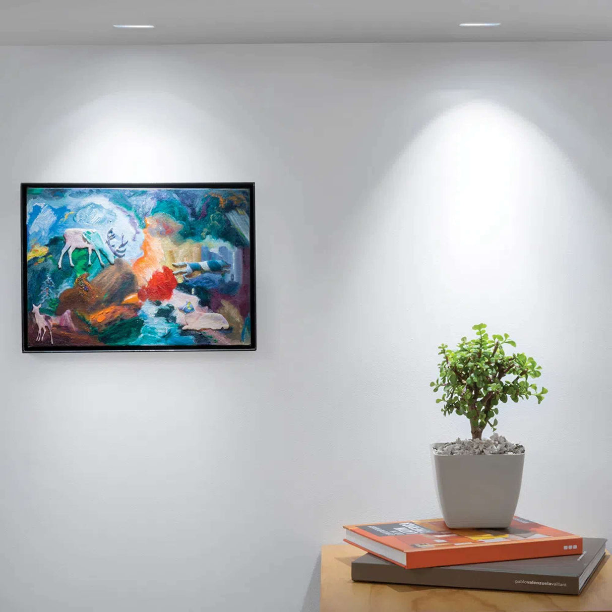 KIT DE 3 PIEZAS DE LAMPARA EMPOTRABLE TECNOLITE AHMEDABAD I DE YESO SIN MARCO 60W BASE GX5.3