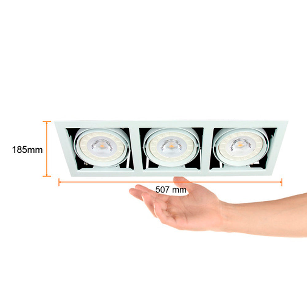 KIT DE 2 PIEZAS DE LAMPARA EMPOTRABLE DOWNLIGHT 3X50 W ARCO TECNOLITE
