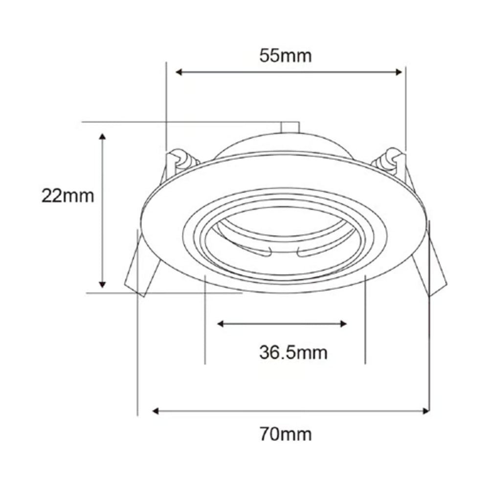 KIT DE 14 PIEZAS DE LÁMPARA DE INTERIOR EMPOTRABLE BARI TECNOLITE BASE G4 BLANCO