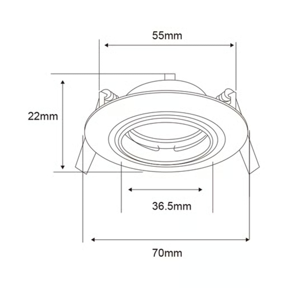 KIT DE 14 PIEZAS DE LÁMPARA DE INTERIOR EMPOTRABLE BARI TECNOLITE BASE G4 BLANCO