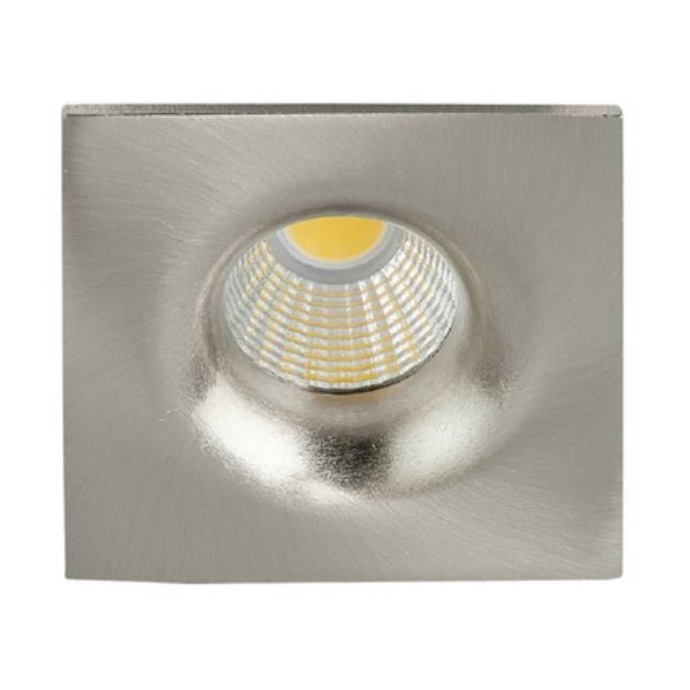 KIT DE 4 PIEZAS DE LAMPARA EMPOTRABLE TECNOLITE AKABA 4W LUZ SUAVE CALIDA SATINADO