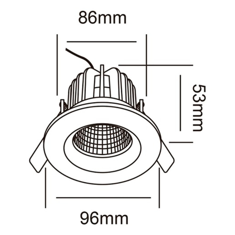 KIT DE 3 PIEZAS DE LAMPARA DE INTERIOR LED ALTAIR II TECNOLITE EMPOTRABLE 6.5W LUZ SUAVE CALIDA
