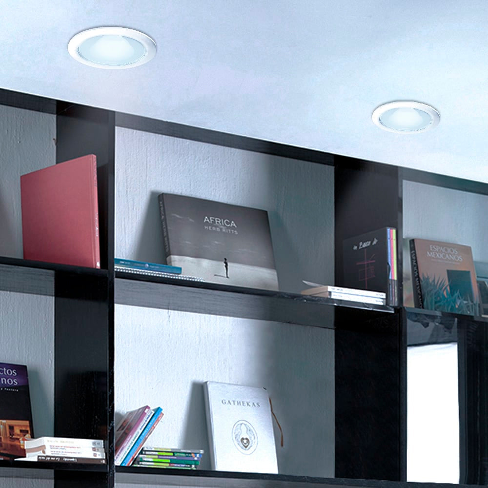 KIT DE 3 PIEZAS DE LUMINARIA EMPOTRADA INT ACENTO EMP LED 8.5W 6500K 800LM BLANCO CONSTRULITA