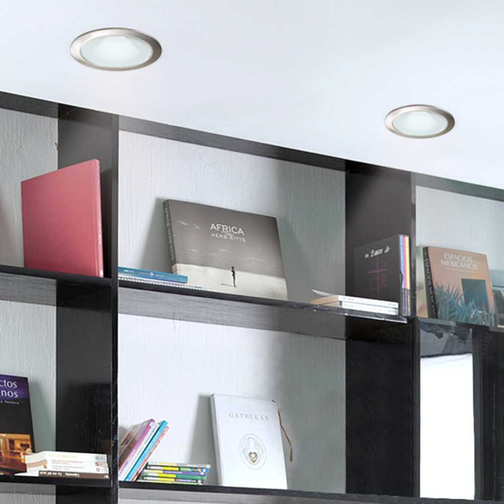 KIT DE 4 PIEZAS DE LUMINARIA EMPOTRADA INT ACENTO EMP LED 8.5W 6500K 800LM SATINADO CONSTRULITA