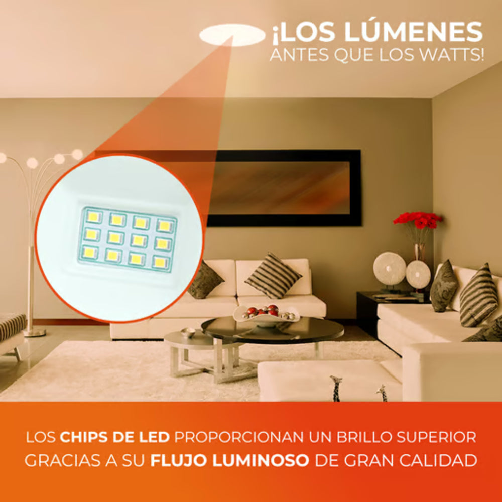 KIT DE 7 PIEZAS DE LÁMPARA DE INTERIOR EMPOTRABLE LED NOVA TECNOLITE NO ATENUABLE LED INTEGRADO 11W LUZ SUAVE CÁLIDA