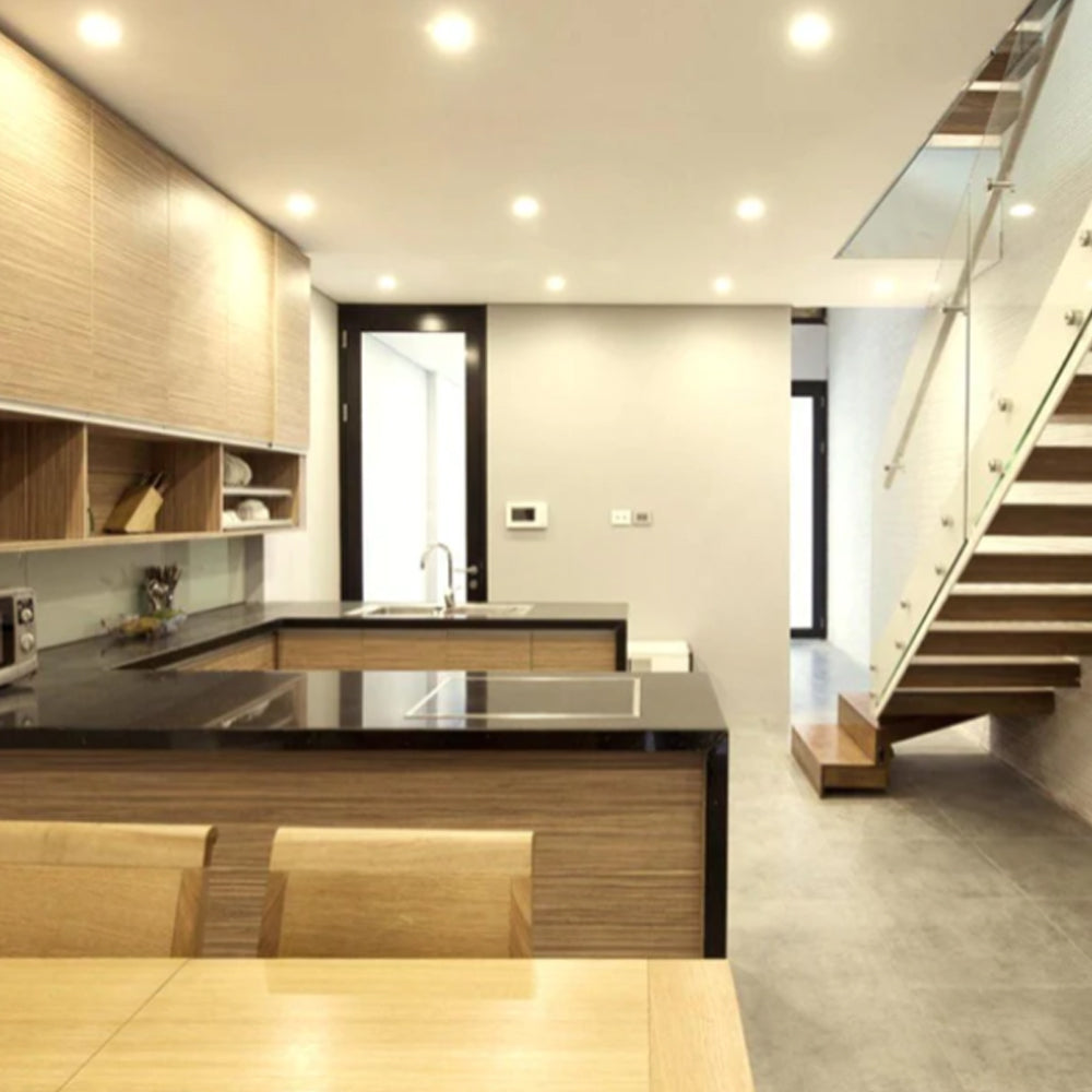 KIT DE 4 PIEZAS DE LAMPARA DE INTERIOR EMPOTRABLE LED NADI TECNOLITE BASE E27 9W LUZ SUAVE CALIDA