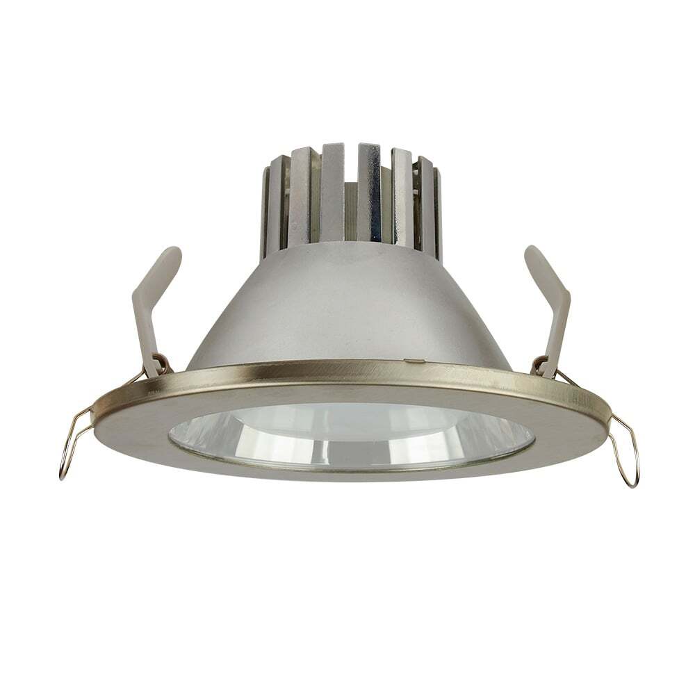 KIT DE 4 PIEZAS DE LAMPARA EMPOTRABLE LED TECNOLITE NADI 9W LUZ DE DIA BASE E27 SATINADO