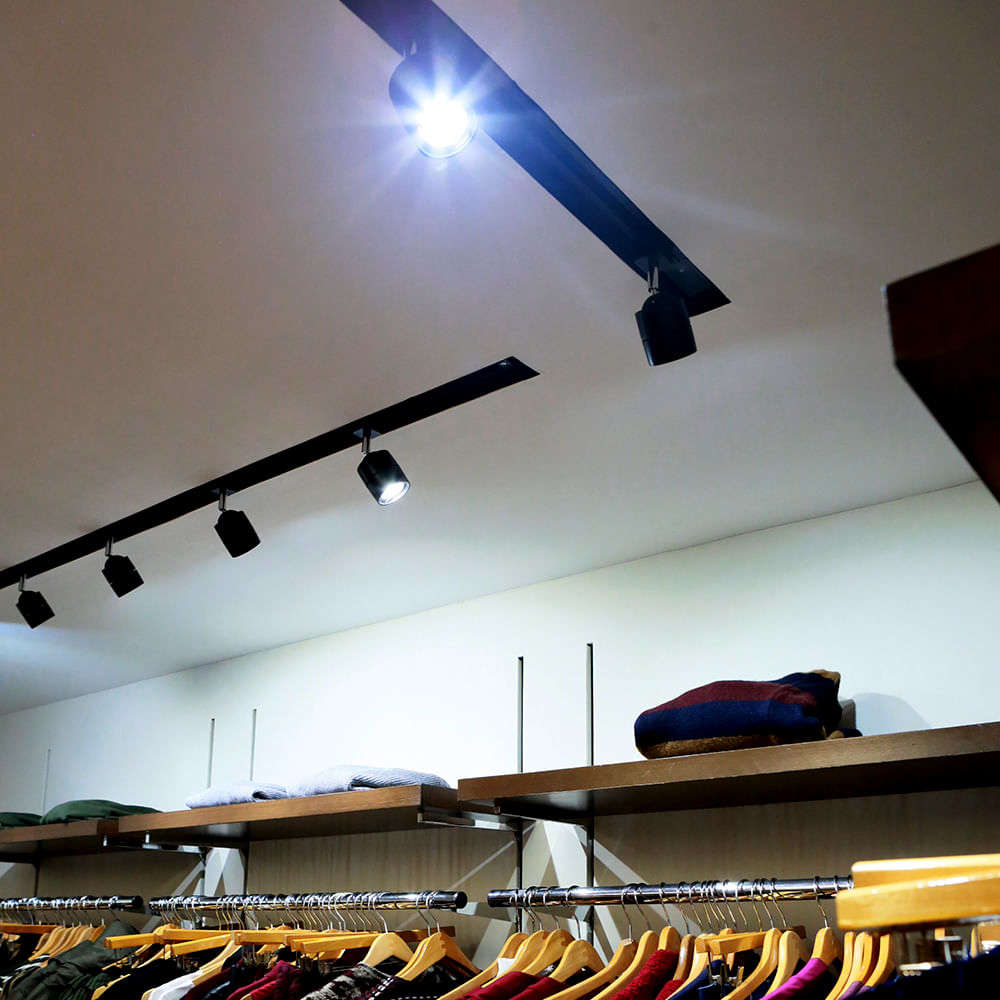 KIT DE 4 PIEZAS DE RIEL PARA LÁMPARA TECNOLITE SPOT UN METRO NEGRO *** OFRECER R1003-100 ***