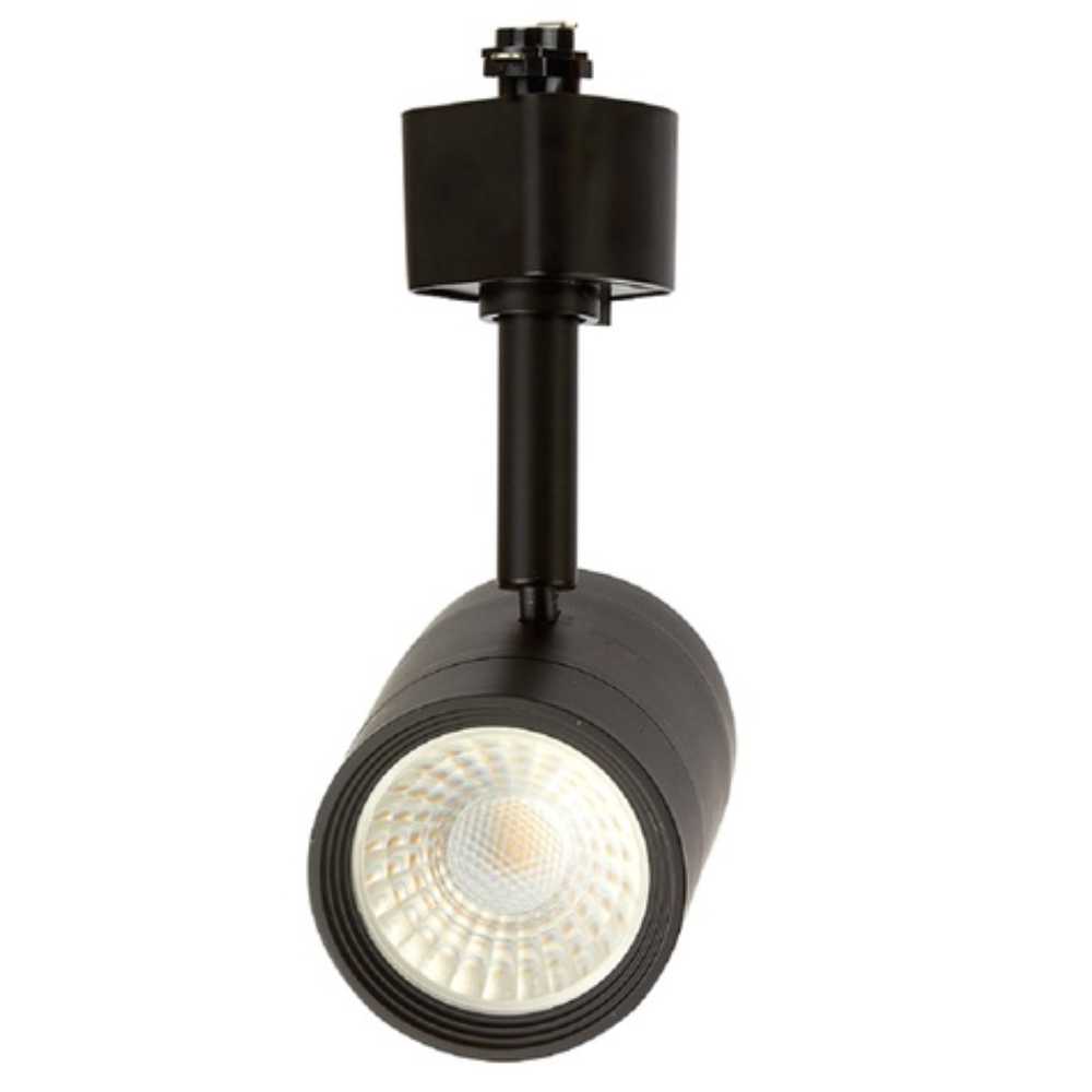 KIT DE 2 PIEZAS DE SPOT DE RIEL LED HALLEY TECNOLITE DIRIGIBLE 7.5W LUZ SUAVE CÁLIDA LED INTEGRADO NEGRO