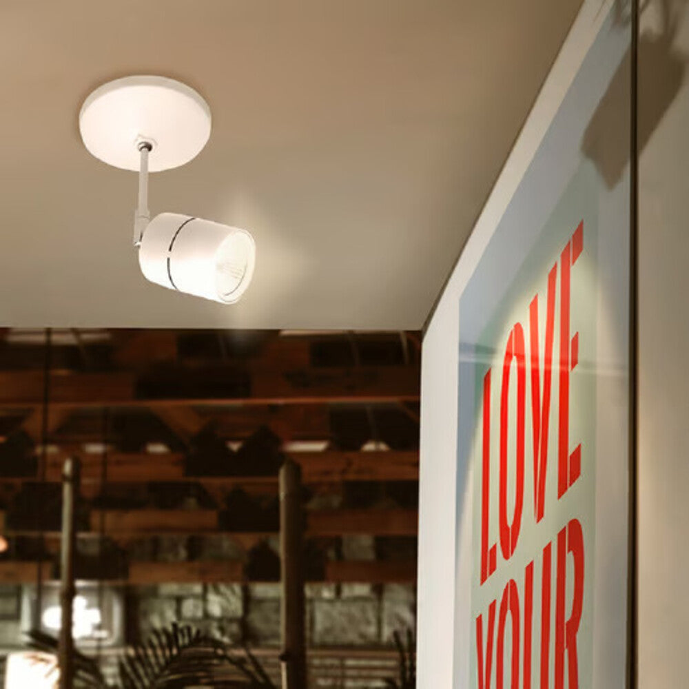 KIT DE 2 PIEZAS DE LÁMPARA DE INTERIOR LED TECNOLITE CAELUM SPOT DE SOBREPONER 12W LUZ SUAVE CÁLIDA BLANCO